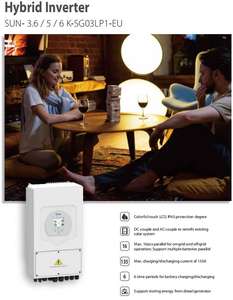 Deye parede <span class=keywords><strong>Solar</strong></span> híbrido-inversor monofásico 8 <span class=keywords><strong>kw</strong></span> 5 <span class=keywords><strong>kw</strong></span> 10kw 3kw baixa tensão <span class=keywords><strong>Mppt</strong></span> controlador de carga inversores Dc/Ac - Product Image 3