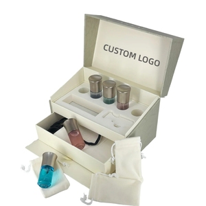 Boîte en carton personnalisée avec insert pour coffret cadeau de parfum, d'essences, de soins de la peau, de maquillage et de cosmétiques, avec impression de logo - Product Image 1