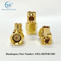 Precio de Fábrica Conector Coaxial RF SMA-50-3-3/111NE de 50 ohmios, Conector SMA-50JWB3-HD de Crimpado para Cable RG402 141 CZL Huadespace