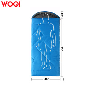 Saco de dormir rectangular Woqi para adultos, 75x40 pulgadas, impermeable, ligero, para camping, senderismo y viajes al aire libre. - Product Image 1