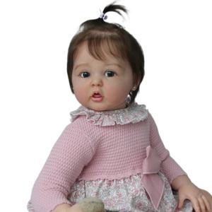 24 pollici enormi bambole per bambini bambola bambina Muecas rinate De Silicona Silicone giocattoli per neonati bambole - Product Image 4