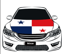 Housse de protection de capot de voiture en polyester extensible, imprimée numériquement avec le drapeau de la Guadeloupe, imperméable et anti-plis, élastique pour moteur de voiture
