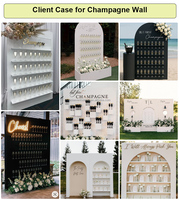 LED Best Selling Wedding Welcome Sign Acrylic White champagne Wall for Event Party Decoration.