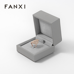 Caja de Joyería de Piel Sintética y Microfibra FANXI, Caja para Anillos, Aretes y Collares - Product Image 2