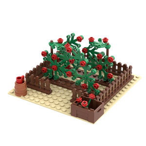 Petites briques de construction de jardin, ferme, <span class=keywords><strong>verger</strong></span>, jardin potager et fruitier, scène de plantation, MOC - Product Image 6