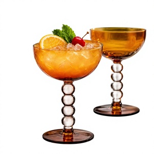Copas de Cóctel de Color de 340 ml Hechas a Mano de Vidrio Borosilicato, Copas de Martini sin Plomo, Cristalería de Bar Reutilizable al por Mayor - Product Image 2