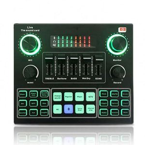 Interfaz de Audio USB de Fábrica, Mezclador de Sonido Externo con Micrófono BT, Tarjeta de Sonido para Teléfono y Computadora, Grabación en Vivo - Product Image 1