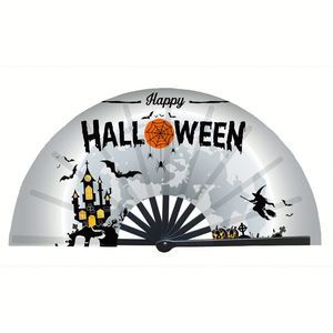 Abanico Plegable de Bambú Grande de 33 cm con Diseño Personalizado de Arte Folclórico para Decoración del Hogar, Sonido Fuerte al Abrir y Cerrar, Ideal para Festivales Rave - Product Image 3