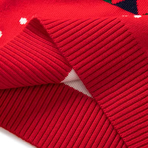 เสื้อกันหนาวลายคริสต์มาสสุดคลาสสิกสำหรับเด็กชายและเด็กหญิง เนื้อผ้านุ่มถักอย่างดี เหมาะสำหรับชุดเทศกาลในงานสังสรรค์ในครอบครัว - Product Image 6