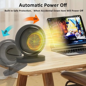 Mini ventilateur électrique chauffant à air chaud rapide, silencieux, réglable en angle, portable, pour bureau, chambre à coucher, maison, hiver - Product Image 6