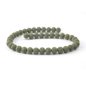 Perles <span class=keywords><strong>en</strong></span> <span class=keywords><strong>pierre</strong></span> d'hématite <span class=keywords><strong>de</strong></span> <span class=keywords><strong>lave</strong></span> naturelle Malachite verte roche volcanique perles rondes <span class=keywords><strong>en</strong></span> <span class=keywords><strong>vrac</strong></span> pour la fabrication <span class=keywords><strong>de</strong></span> bijoux bracelet à bricoler soi-même - Product Image 5