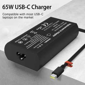 เครื่องชาร์จแล็ปท็อปแบบสากล65W USB C Type C แล็ปท็อปอะแดปเตอร์แปลงไฟ AC สำหรับ Lenovo thinkpad/ โยคะ <span class=keywords><strong>Chromebook</strong></span> Asus Samsung Acer <span class=keywords><strong>Google</strong></span> - Product Image 2