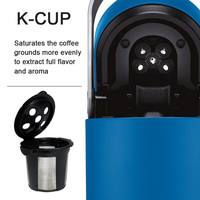 Capsules de café réutilisables de couleur personnalisée, capsules de café en acier inoxydable 304, dosettes de café pour machine Keurig