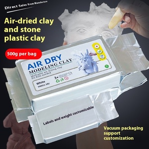 Sac personnalisé 500g vide art bricolage sculpture en céramique sans cuisson séché à l'air pâte à modeler feuille <span class=keywords><strong>d</strong></span>'aluminium sac pâte à modeler Slime - Product Image 2