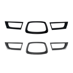 Autocollant de voiture en ABS adhésif avec texture carbone noir piano pour calandre Subaru Impreza WRX STI 9ème génération 2006-07 - Product Image 3