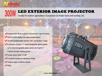 Impermeable IP65 300W Gobo proyector logotipo personalizado giratorio Gobo proyector luz edificios al aire libre publicidad luces