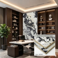 Panneau mural intérieur moderne en PVC effet marbre BAIJAX, imperméable, résistant à l'humidité, haute brillance, revêtement UV, épaisseur 5 mm, pour les lieux de divertissement