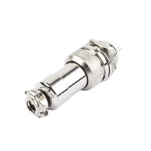 Kinghelm KH-GX12-4P 4pin tròn hàng không kết nối 12mm 2/3/4/5/6 Pin nữ hàng không cắm ổ cắm kết nối tròn