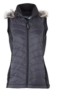 5V Rechargeable Battery Heated Vest Winter Vest Windproof Smart Heated Clothing Thermal Waistcoat With Fur Lined Hood