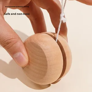 Yo-Yo Tradicional de Madera para Jóvenes de 15 a 35 Años, Juguete Giratorio Educativo de Integración Sensorial con Diseño de Dibujos Animados de Zhejiang, en Bolsa - Product Image 4