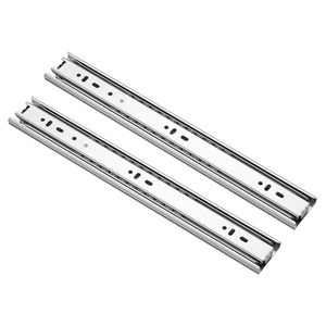 Đồ Nội Thất Tủ Bếp 45Mm Thép Không Gỉ Đầy Đủ Mở Rộng 3 Lần Bóng Mang Trượt Kênh Kính Thiên Văn Ngăn Kéo Trượt - Product Image 4