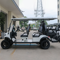 Voiturette de golf Robetaa 6 places électrique/à essence 60V avec position debout pour le caddie arrière à vendre