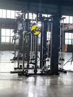 Utilisation commerciale câble croisé puissance Squat Rack Smith Machine équipement d'entraînement de gymnastique multifonctionnel en acier