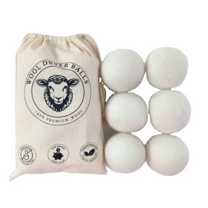 Productos Más Vendidos 2025, Nueva Tendencia en EE. UU., <span class=keywords><strong>Bolas</strong></span> de Secado Orgánicas de Lana de Marca Privada para <span class=keywords><strong>Lavadora</strong></span>, Envío FBA DDP - Product Image 1