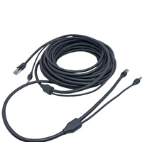 Cable Ethernet CAT5E de Cuarta Generación, Conductor de Cobre Puro, Blindaje Trenzado, Revestimiento de PVC, Cable de Extensión Combinado con Carga para Starlink