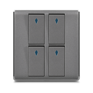 FULINMEN KKV 4 GANG 1 WAY Switch 16A Max. Courant 220-250V USB A/C Ports Big Button Full PC Faceplate Usage domestique - Product Image 1