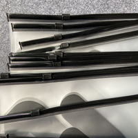 Sac cosmétique en plastique givré transparent PVC imprimé personnalisé Pochette d'emballage de vêtements et de chaussures à fermeture éclair