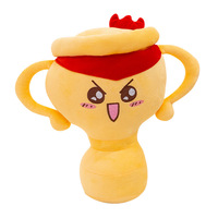 Uyeah OEM/ODM EN71/CPC/CE Peluche personnalisée mignonne en forme de trophée de champion, jouet en peluche doux en coton, cadeaux de marque