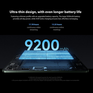Xiaomi Pad 8 รุ่น Global หน้าจอ 11.2 นิ้ว ความละเอียด 3.2K 144Hz ชิปประมวลผล Snapdragon 8s Gen 4 แท็บเล็ต Mi แบตเตอรี่ 9200mAh รองรับการชาร์จเร็ว 45W - Product Image 5