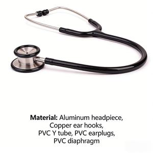 <span class=keywords><strong>Stéthoscope</strong></span> de luxe à double tête BK3012, diaphragme en aluminium, crochets auriculaires en cuivre, tube en Y en PVC, embouts auriculaires en PVC - Product Image 4