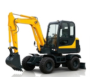 Meilleure Offre 2026 : Excavatrice sur Pneus d'Occasion 9 Tonnes Hyundai R90W-7, Pelle Mobile Haute Vitesse Prête à l'Expédition pour Projets Municipaux - Product Image 1