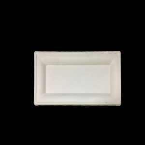 Kingwin Plateau Alimentaire Plateau à Bagasse Canne à Sucre Conteneur à Bagasse Vente en Gros Assiette en Papier Biodégradable Plat Rond Blanc/Plante Naturelle - Product Image 2