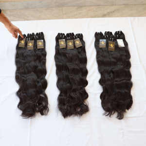 ผมมิงค์แท้จากบราซิลเลี่ยนผมธรรมชาติสีดำเป็นลอนทรงตรงจากผู้จำหน่ายชาวอินเดีย - Product Image 2