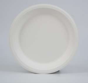 Plato Redondo de Bagazo de 10 Pulgadas, Apto para Microondas, Resistente al Calor, Desechable y Biodegradable, para Restaurantes, Campamentos y Picnics - Product Image 2