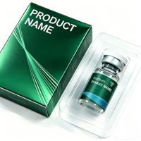 Kit de flacons de peptides personnalisés, 5 flacons de 2 ml/3 ml/5 ml/10 ml avec boîte imprimée personnalisée
