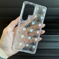 Coque de téléphone Ice Cube 3D transparente à bulles, double couche, avec plaque arrière détachable pour iPhone 17 18 Pro Max 16 15 S26, accessoire DIY