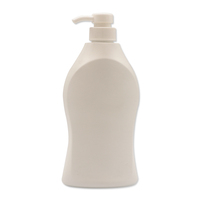 Bouteille plate en plastique de 200ml emballage vide pompe à lotion en plastique rechargeable savon liquide de luxe shampooing prix d'usine en gros
