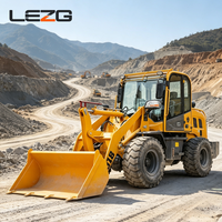Mini-chargeuse sur pneus tout-terrain 4x4 diesel, machine hydraulique avec accessoires personnalisés pour les opérations en arrière-cour et petites exploitations agricoles