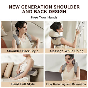 Venda quente Shiatsu Pescoço e Costas <span class=keywords><strong>Massager</strong></span> Tecido Profundo Pescoço e Ombro <span class=keywords><strong>Massager</strong></span> Com Calor para Alívio Da Dor Muscular Tecido Profundo - Product Image 5