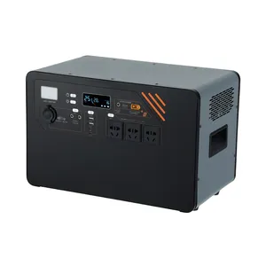 Portable 2000W Power Station Generator AC 110V/220V DC with Solar Panels