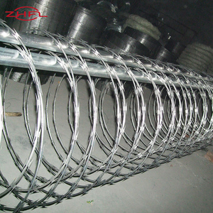 Bobine de fil barbelé en acier galvanisé avec lames croisées pour clôture de sécurité agricole - Product Image 5