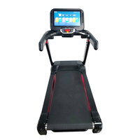 Máquina de Gimnasio Profesional, Caminadora Motorizada con Pantalla Táctil HD de 15.6"/19" y Sistema de Entretenimiento con TV