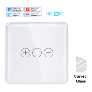 CHAOYI para Painel de Vidro Curvo Smart Life 10A/20A Touch para WiFi Zigbee Interruptor Dimmer de Luz Inteligente de Parede para Luzes LED - Product Image 1