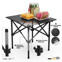 Sac de transport portable, étanche, empilable, résistant aux UV, tailles variées, plateau à lattes, table de pêche légère en aluminium robuste