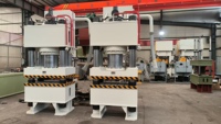 Prensa hidráulica vertical de gran formato de cuatro columnas para fabricación de ollas de cocina de aluminio 315T, con motor PLC y bomba de cojinetes, ¡Gran oferta CE!