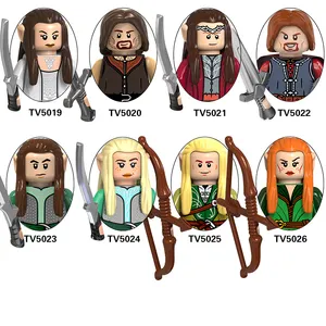 TV6403 Beliebter Film Elrond Boromir Elfen Tauriel Charakter Arwen Undomiel Aragorn Mini Baustein Sammeln Sie Figuren Kinderspiel zeug